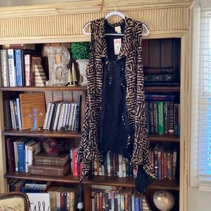 Zadie Bs leopard print vest • size 3X